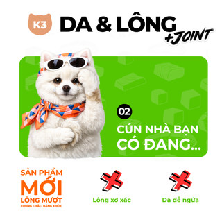 Combo Hạt CHÒ KEEPO K3+K4 Gói 1KG Chăm Sóc Răng Miệng, Omega 3 Cho Da & Lông, Phát Triển Não & Xương
