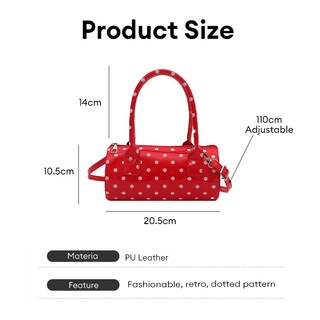 Nova-BOWLING BAG - TÚI XÁCH NỮ CHẤM BI PHONG CÁCH HÀN QUỐC ĐEO ĐƯỢC NHIỀU KIỂU
