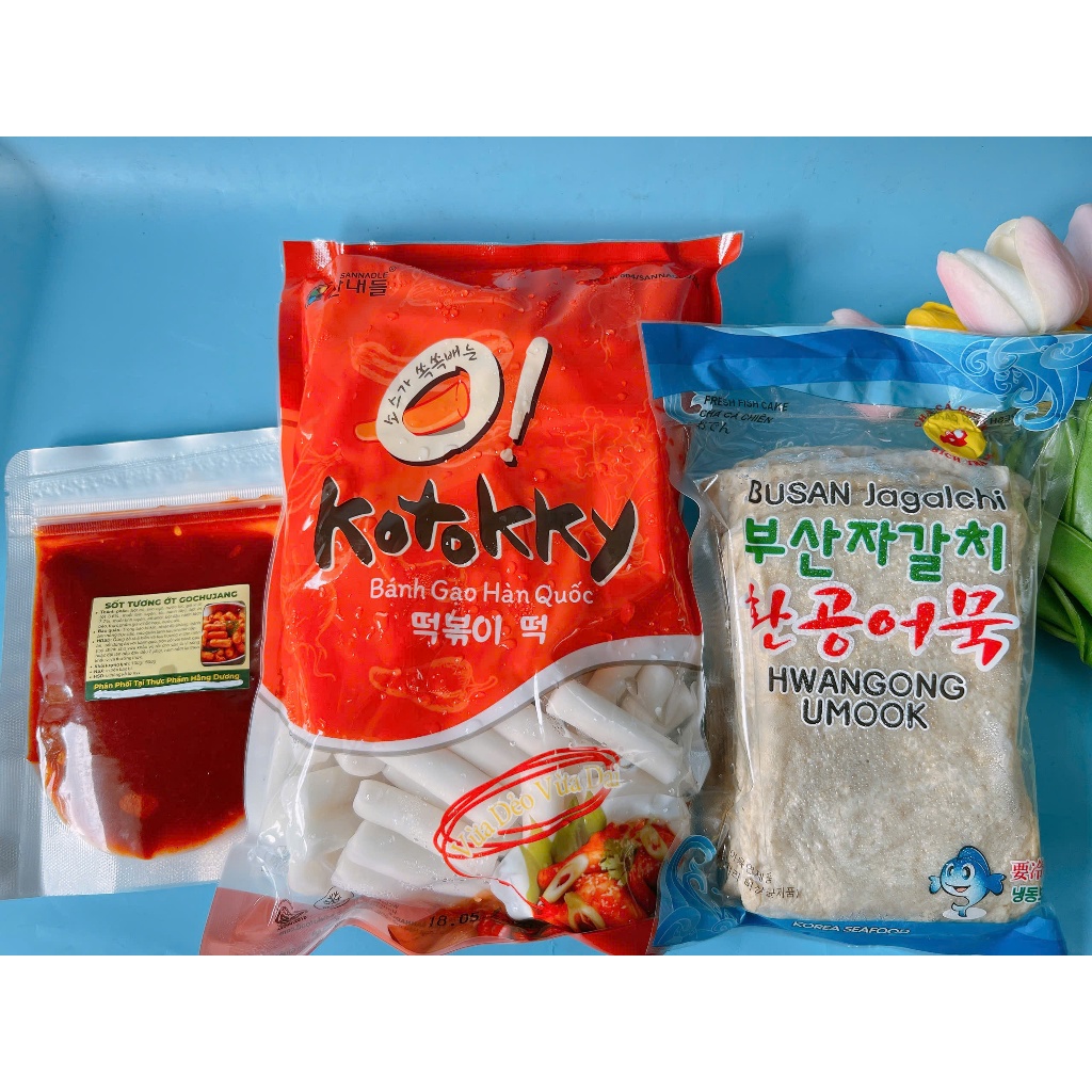 Combo bánh gạo siêu hấp dẫn( 1kg bánh gạo kèm 100g phô mai mozzazzella +100g sôt Hàn Quốc)