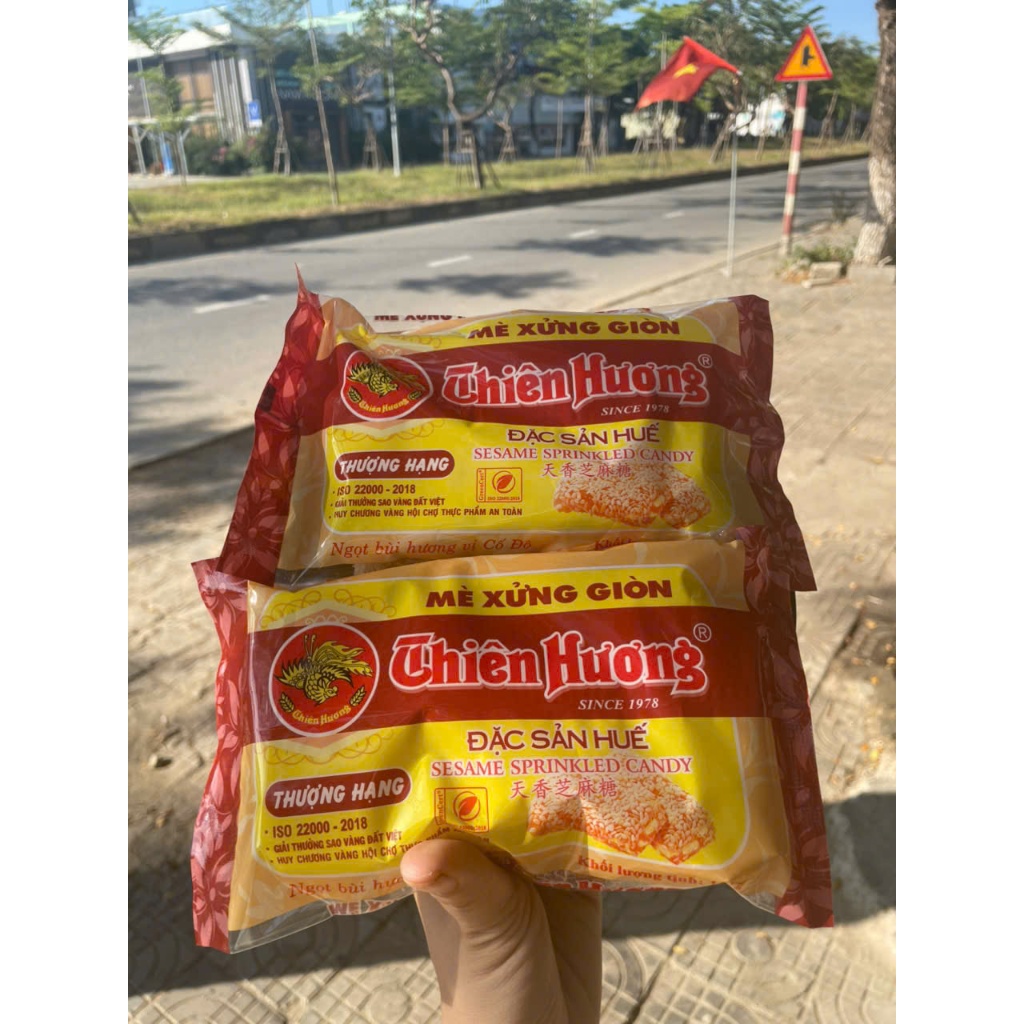 Mè Xửng Giòn Thiên Hương Kẹo Mè Xửng Giòn Huế Bánh Tráng Giòn Thơm Ngon Đặc Sản Huế O Dung