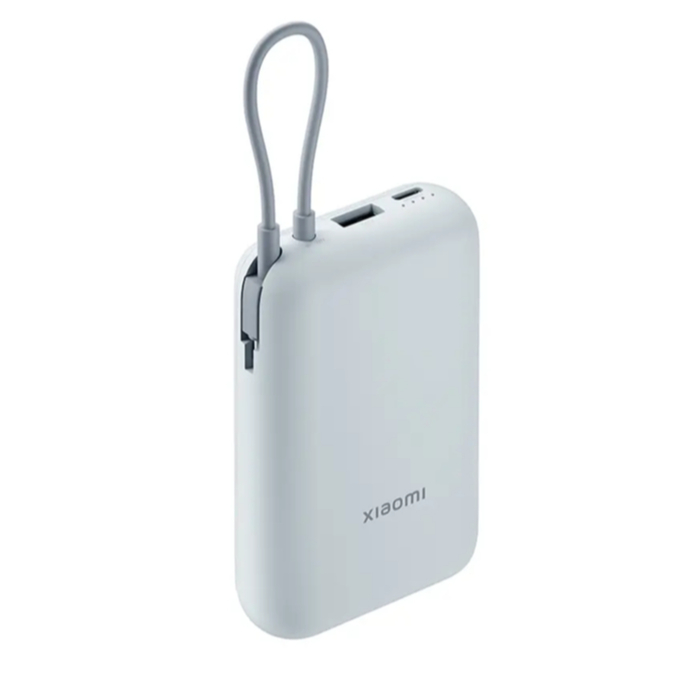 [HÀNG-MKT] Pin Sạc Dự Phòng Xiaomi Power Bank 10000mAh (Integrated Cable) - Xanh (BHR9103TH)