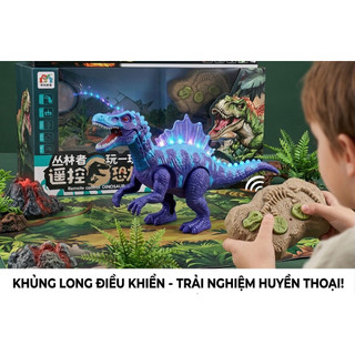 [ TẶNG PIN ] ĐỒ CHƠI KHỦNG LONG ĐIỀU KHIỂN - ĐỒ CHƠI TRẢI NGHIỆM HUYỀN THOẠI