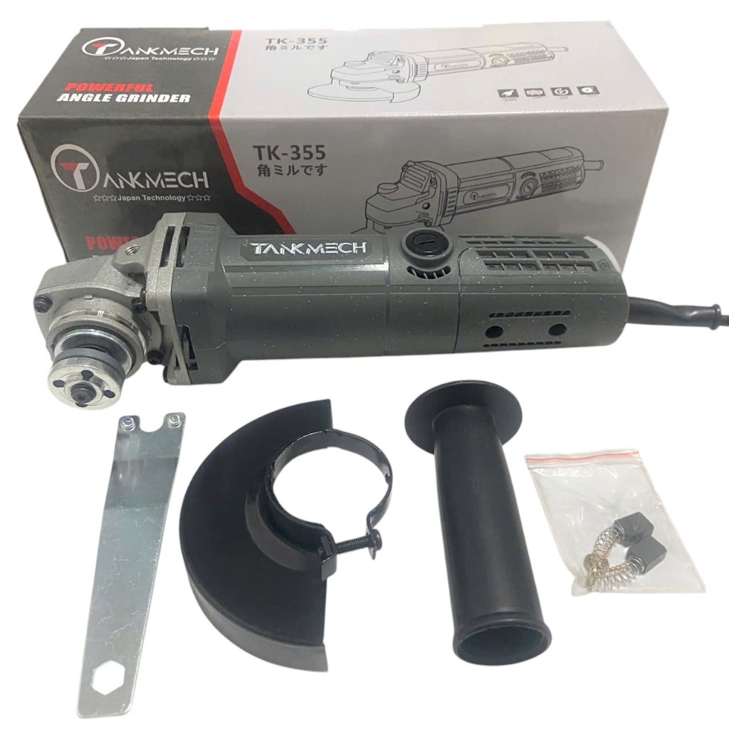Máy Mài Góc TANKMECH TK-355 (800W-220V) Máy Cắt Cầm Tay Lõi Đồng 100%, Cắt Mài Đa Năng Chính Hãng, Bảo Hành 12 Tháng