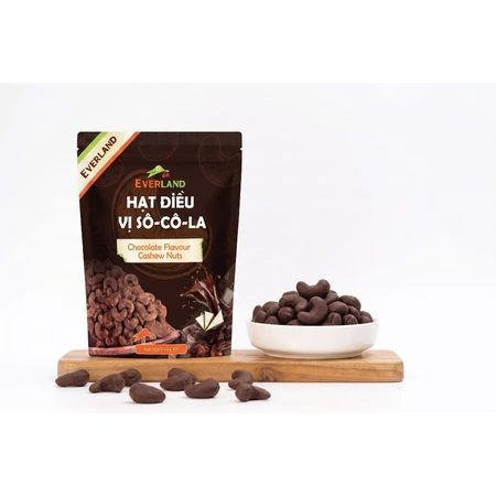 Hạt Điều Vị Sô Cô La Everland 110g, Hạt Điều Rang Giòn Phủ Chocolate Béo Thơm Snack Healthy Cao Cấp