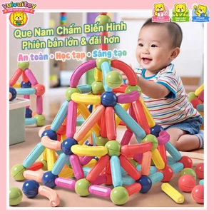 Nam châm đa năng – Lắp ráp sáng tạo rèn tưởng tượng cho bé Đồ chơi giáo dục