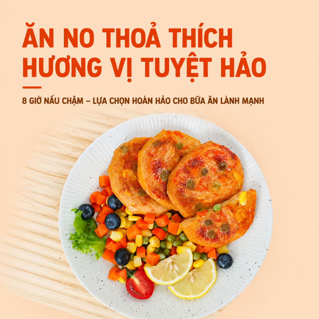 Chả Ức Gà Rau Củ Ăn Kiêng Xeaoto 60g Ăn Liền - Ức Gà Giàu Protein, Ít Calo, Tiện Lợi Chuẩn Eat Clean