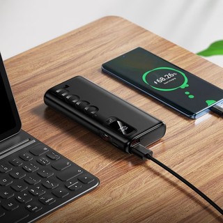 Sạc Dự Phòng Hoco J158 Pro 10000mAh TypeC PD 20W & 2 USB-A QC 3.0 22.5W, Màn hình LED - Phụ Kiện Nhất Tín