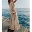 Đầm linen peplum pleated đi tiệc chân váy dập ly MP* bigsize