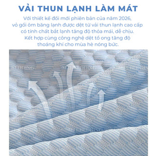Vỏ gối ôm băng lạnh M2T BEDDING mềm mại, mịn màng, mát rượi, kích thước 35x100cm