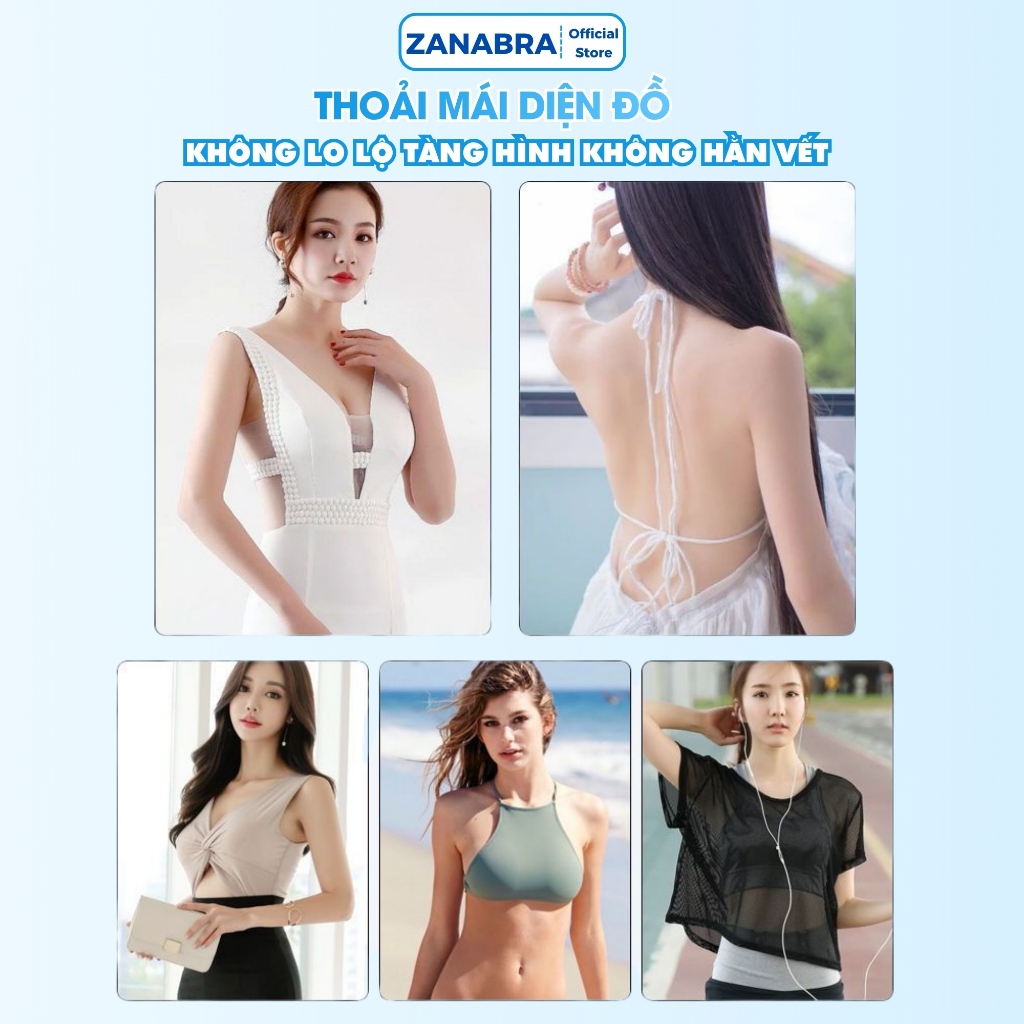 Băng Keo Dán Ngực Đa Năng Dài 5M, Miếng Dán Ngực Tạo Khe Nâng Ngực Chất Vải Vi Sợi Thoáng Khí ZANABRA B05