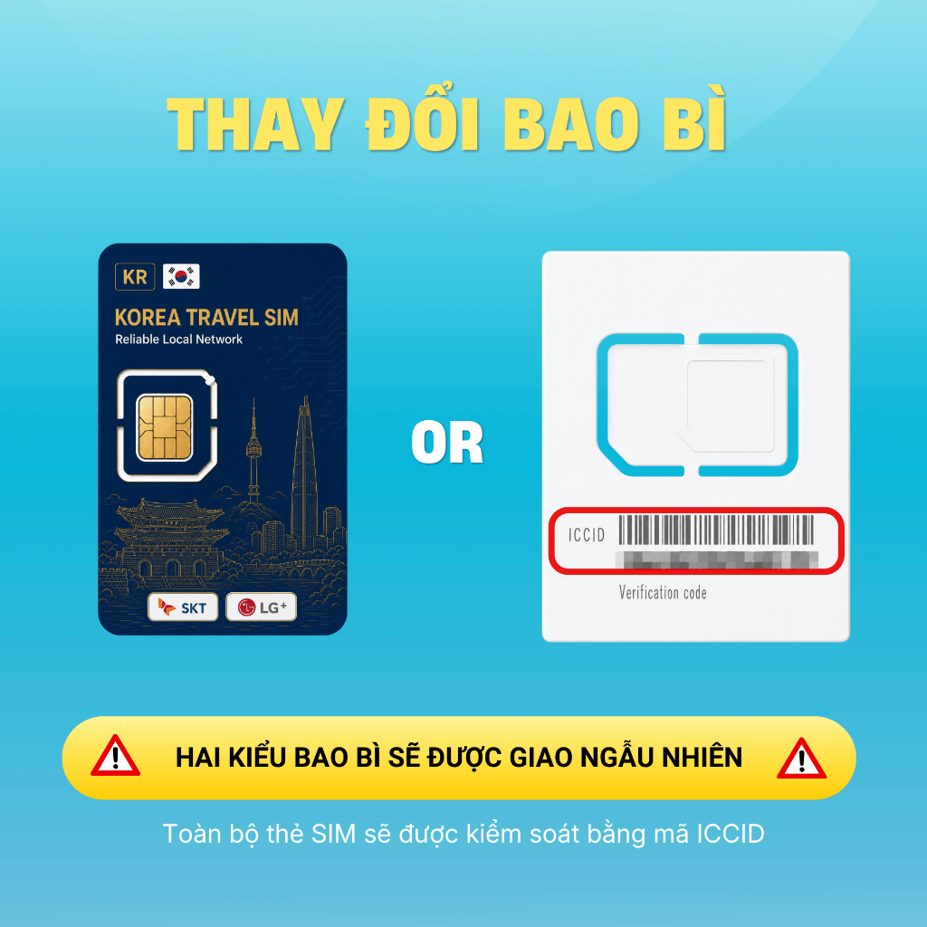 Sim du lịch Hàn Quốc không giới hạn dung lượng, sim Hàn Quốc nhà mạng SKT tốc độ cao