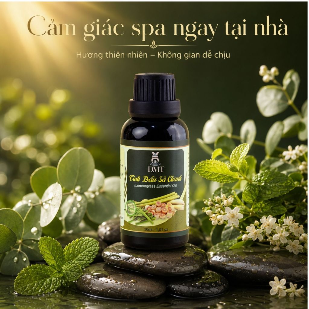 Tinh dầu xông thơm phòng DMT - xông phòng, đuổi muỗi, thiên nhiên nguyên chất 30ml - 12 Mùi hương