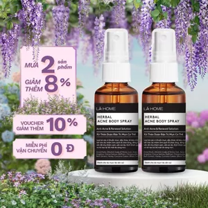 Xịt Giảm Mụn Lưng Mụn Cơ Thể - Herbal Acne Body Spray Lá Home 50ml