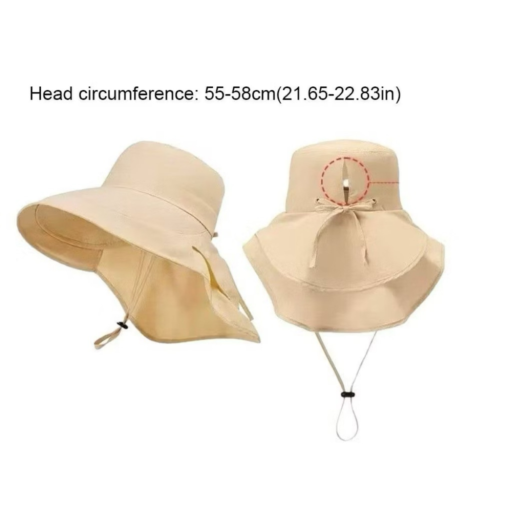 mũ chống nắng nữ . Vành Rộng Chống UV 360°, Mũ Đi Biển Che Cổ Gấp Gọn Thoáng Khí Cao Cấp