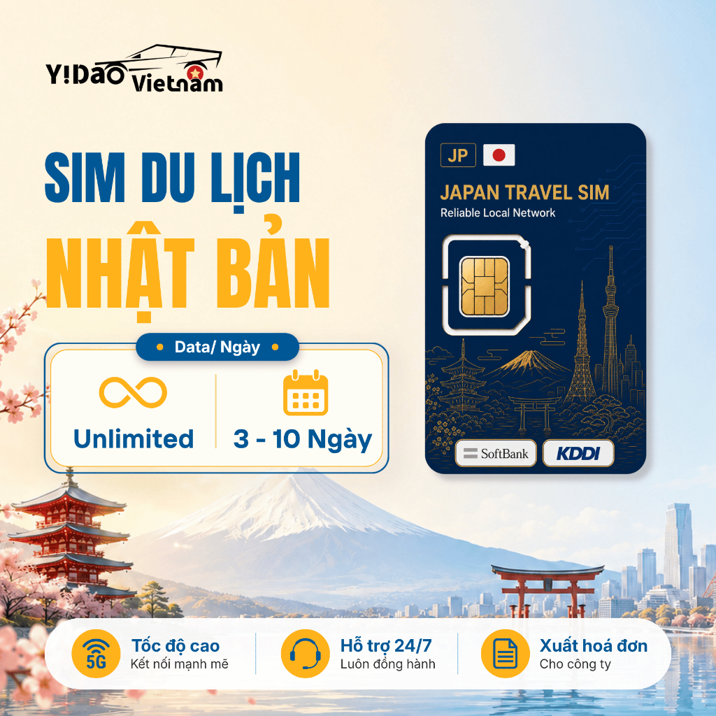 Sim Nhật Bản 3 - 10 Ngày, Sim Du Lịch Nhật Bản Data Theo Ngày, Tốc Độ Cao Kết Nối Mạng Ổn Định