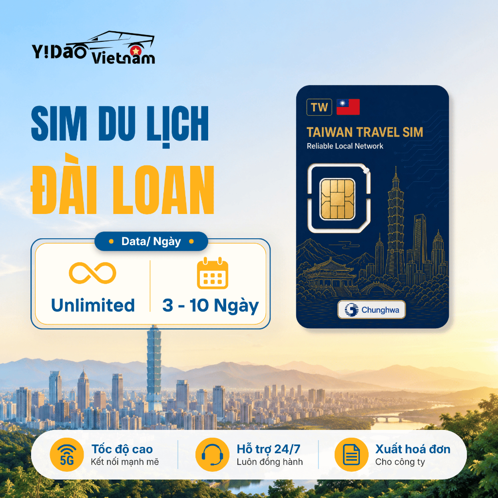 Sim Du Lịch Đài Loan, Sim Đài Loan Gói Theo Ngày Tốc Độ Cao, Nhà Mạng Chunghwa Telecom Ổn Định