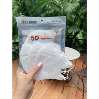 Combo 50/100 Chiếc Khẩu Trang 5D Thịnh Phát 3 Lớp Kháng Khuẩn Kháng Giọt Bắn Chống Tia UV Bụi Mịn