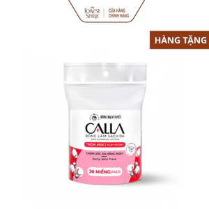 Bông tẩy trang CALLA cao cấp 30 miếng - BÔNG BẠCH TUYẾT