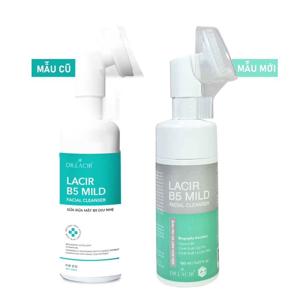 Sữa Rửa Mặt B5 DR.LACIR Dịu Nhẹ Làm Sạch Da Cân Bằng Ẩm Cho Da Nhạy Cảm 150ml