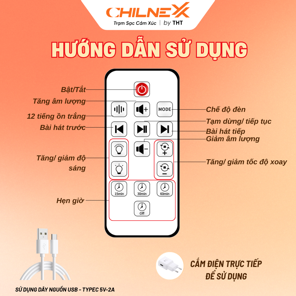 Đèn Ngân Hà V7 Pro CHILNEXX by THT chiếu trăng sao bluetooth tiếng ồn trắng đèn ngủ quà tặng xoay 360 độ