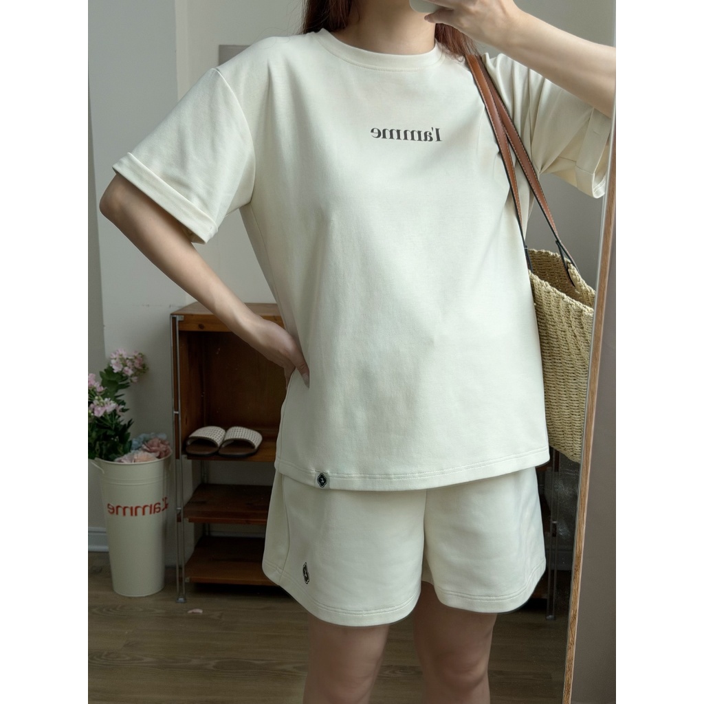 Set bộ áo phông kèm quần đùi SUMMER SET chất liệu Double Face thoáng mát, thấm hút BY L'AMME