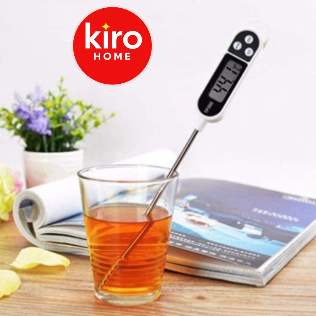 Nhiệt Kế Đo Nhiệt Độ Nước Pha Sữa Tiện Lợi, Cây Đo Nhiệt Thực Phẩm Nấu Ăn Điện Tử Hiện Số Chính Xác TP300