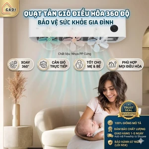 Quạt tản gió điều hòa GADI, quạt chuyển hướng gió điều hòa máy lạnh 3 cánh, điều chỉnh 360 độ bảo vệ sức khỏe gia đình