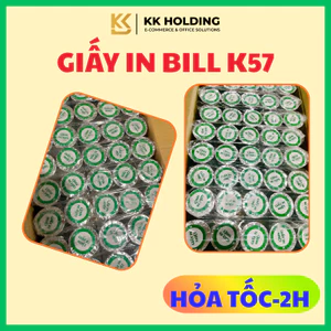 Giấy in bill K57 giấy in nhiệt khổ 57mm – K57x30 K57x38 K57x45 (100–200 cuộn/thùng)