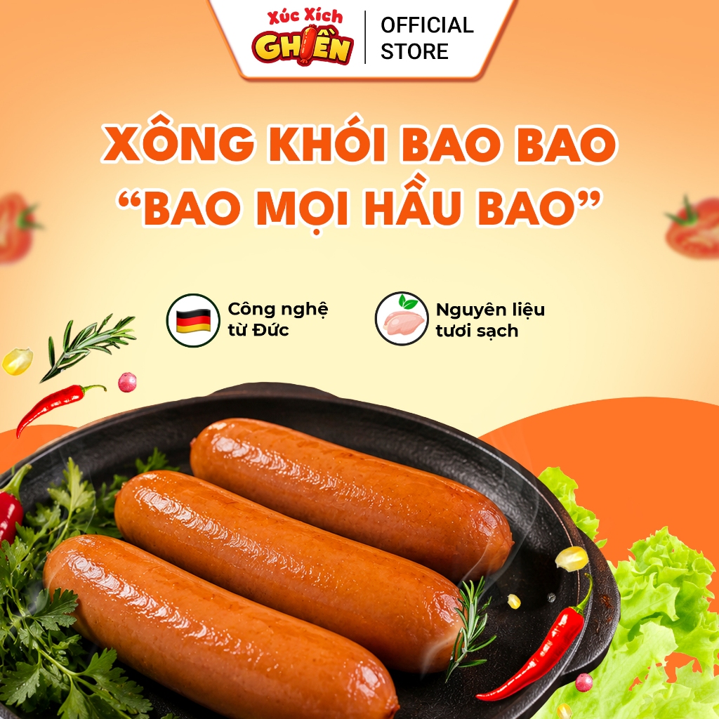 Xúc Xích Xông Khói Bao Bao Tươi Vietinter Foods (Gói 250g-500g)