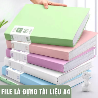 File Đựng Giấy Tờ A4 Trong Suốt - File Lá Đa Năng,Chống Thấm Nước, Dễ Dàng Phân Loại Lưu Trữ Tài Liệu