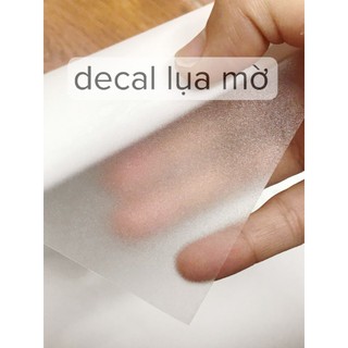 1 mét decal trong, decal lụa mờ có keo dán ảnh, chống xước các bề mặt QNshop Handmade