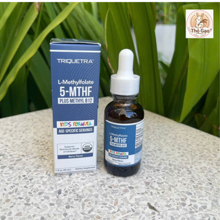 Siro Bổ Sung L-Methylfolate 5-MTHF + Methyl B12 Triquetra Cho Bé (30ml) - Hỗ Trợ Phát Triển Não Bộ (Hàng Mỹ)