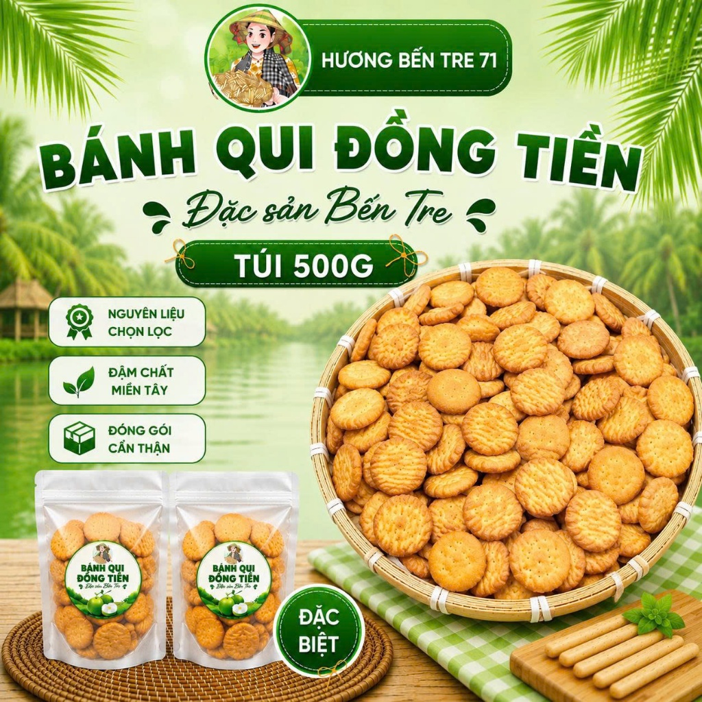 Bánh Qui Mặn {Đồng Tiền, Qui Đũa, Qui Cá} – Béo, mặn, ít ngọt