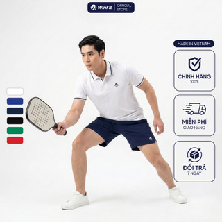 Set Bộ Thể Thao Pickleball Nam Winfit Thấm Hút Mồ Hôi, Nhẹ Mát, Dễ Dàng Vận Động, Form Thoải Mái