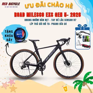 Xe Đạp Đua Milesco EXS GEN 5 và Touring Milesco EXT GEN 2 Khung Nhôm Dẹp - Có Cối Nổ - Líp Thả - Khung Nhôm