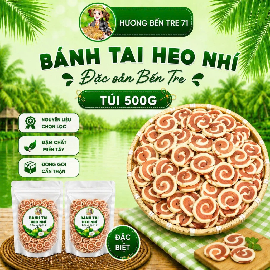 Bánh Tai Heo Nhí – LOẠI ÍT ĐƯỜNG