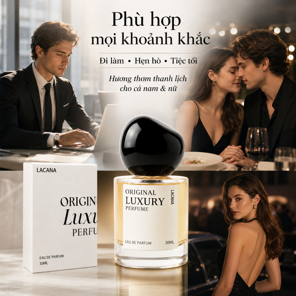 [Mua 1 tặng 1 ]LACANA Original Luxury Perfume Mua(Dùng thử miễn phí 7 ngày) Nước hoa Lacana, mùi hương đặc trưng
