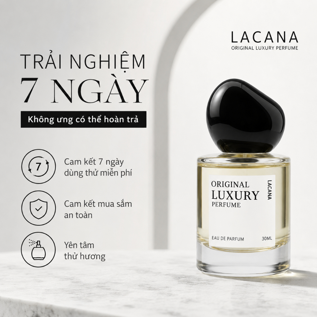 [Mua 1 tặng 1 ]LACANA Original Luxury Perfume Mua(Dùng thử miễn phí 7 ngày) Nước hoa Lacana, mùi hương đặc trưng