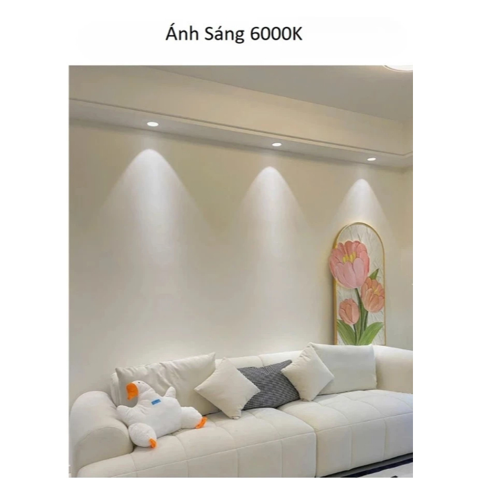 Đèn Led Âm Trần Chống Chói Spotlight 12w 7w xoay góc Chip COB trang trí phòng khách phòng ngủ hành lang lối đi