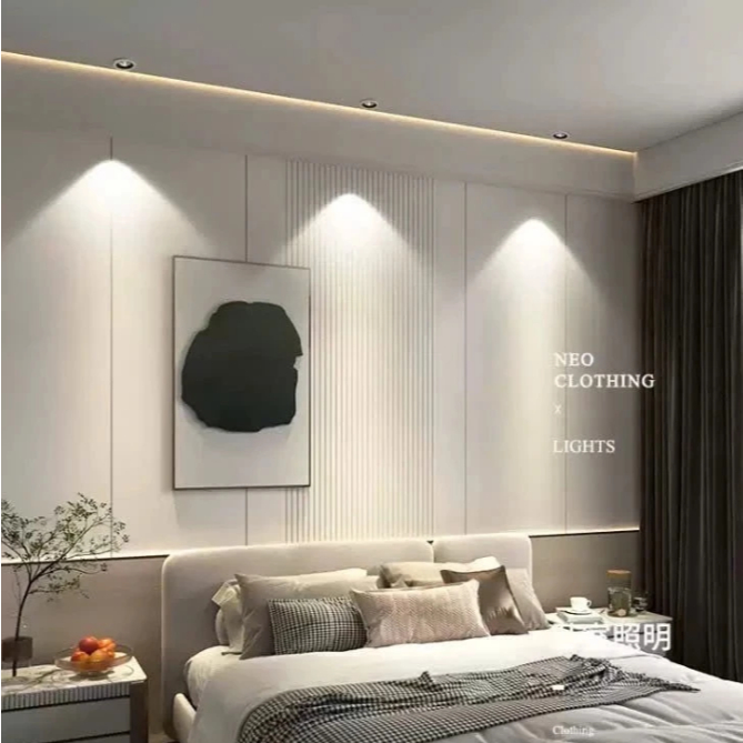 Đèn Led Âm Trần Chống Chói Spotlight 12w 7w xoay góc Chip COB trang trí phòng khách phòng ngủ hành lang lối đi