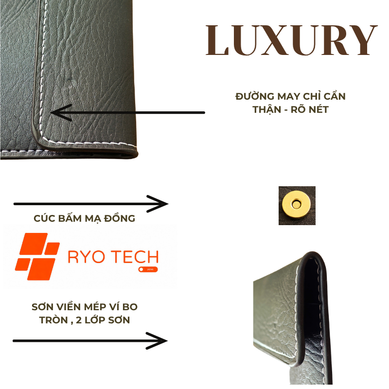 ví da đăng kiểm ô tô, ví đựng giấy tờ xe dập logo đầy đủ hãng xe