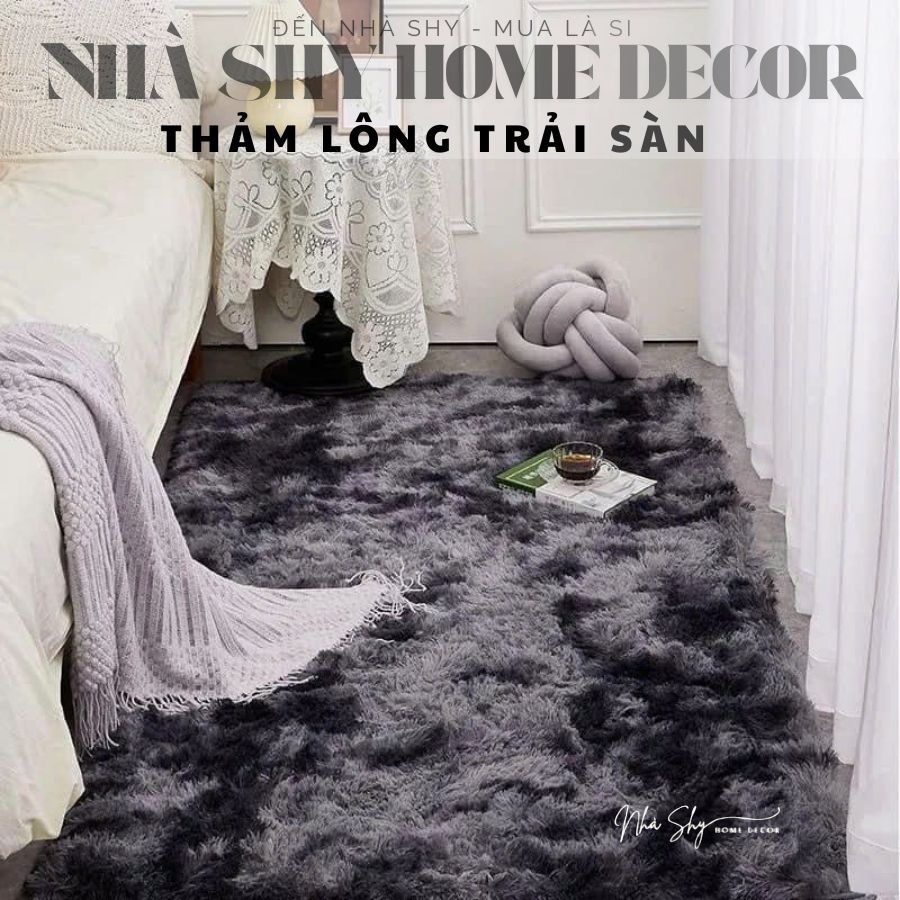 Thảm Lông Trải Sàn Màu Loang - Cao Cấp - Thảm Lông Giá Rẻ - Nhiều Size - Nhà Shy Home Decor