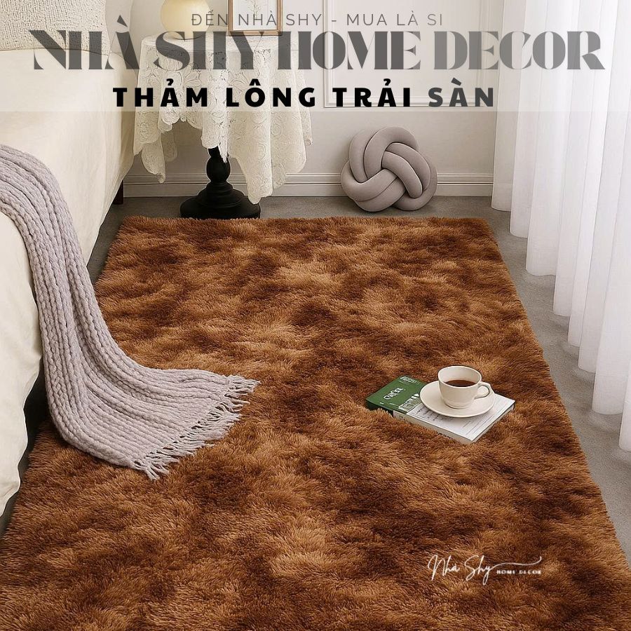Thảm Lông Trải Sàn Màu Loang - Cao Cấp - Thảm Lông Giá Rẻ - Nhiều Size - Nhà Shy Home Decor