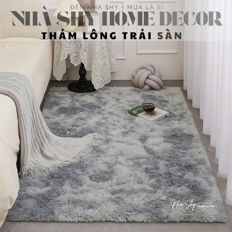 Thảm Lông Trải Sàn Màu Loang - Cao Cấp - Thảm Lông Giá Rẻ - Nhiều Size - Nhà Shy Home Decor