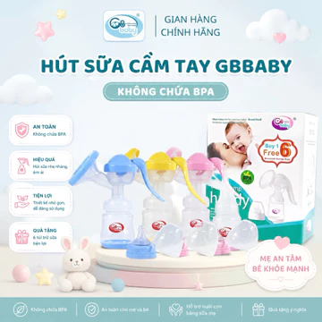 [Tặng kèm 6 túi trữ sữa] Máy Hút Sữa Cầm Tay Gb-Baby chính hãng, Bình vắt sữa cho bé, An toàn, Không đau rát