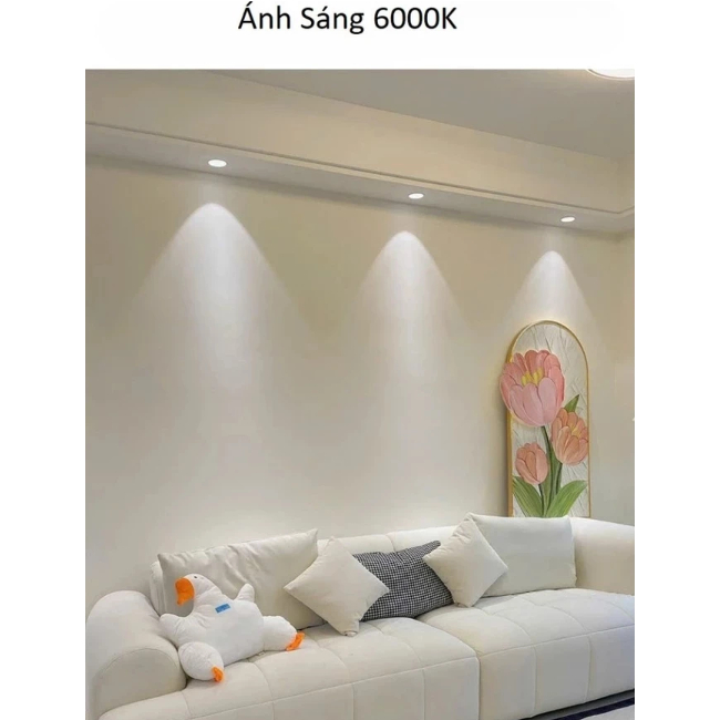 Đèn Led Âm Trần Chống Chói Spotlight 7w 12w khoét lỗ D75/D90 xoay góc Chip COB trang trí phòng khách phòng ngủ hành lang