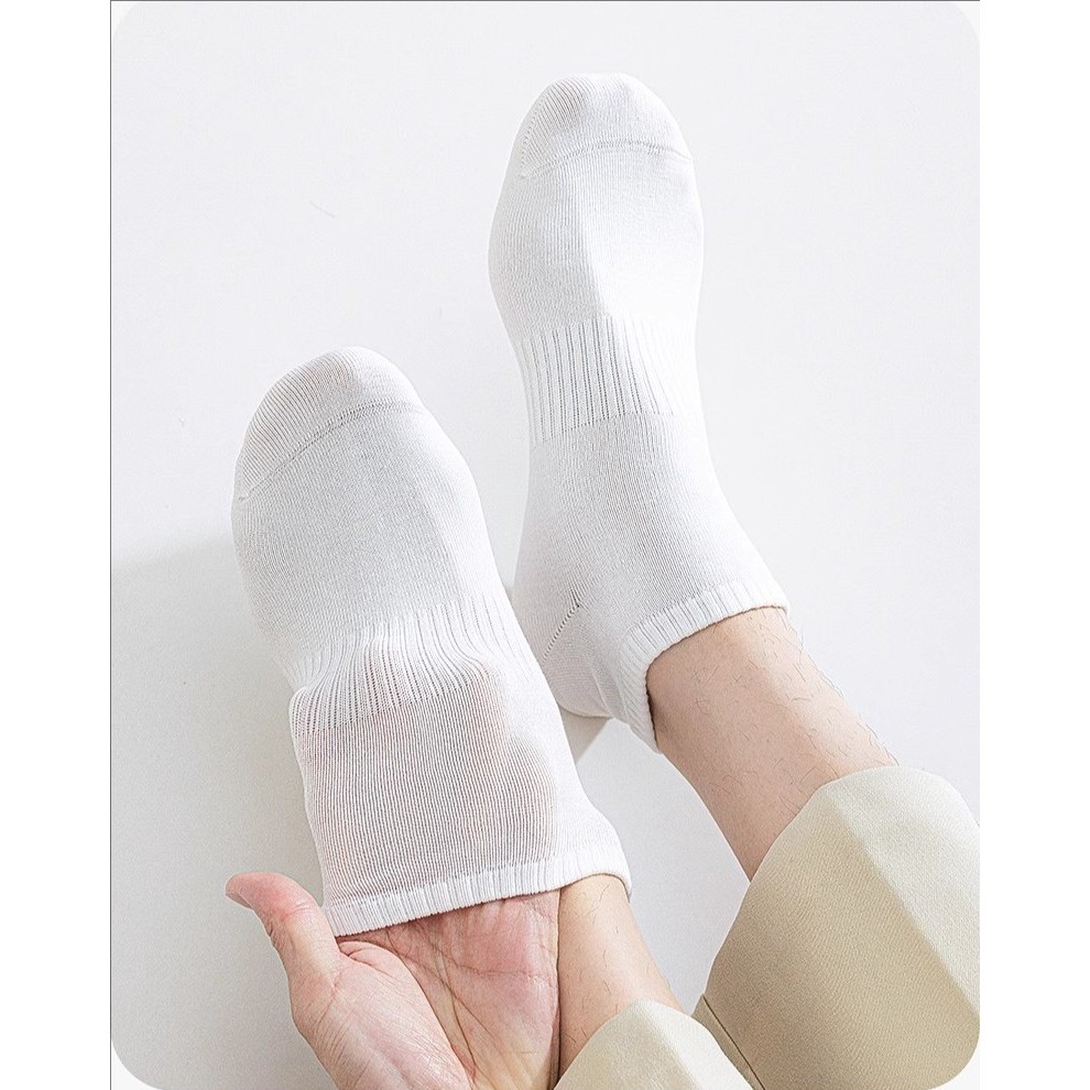 Tất nam nữ thể thao 5 đôi 10 đôi 15 đôi, dài trung ngắn, chống mùi, thấm mồ hôi, chống trượt