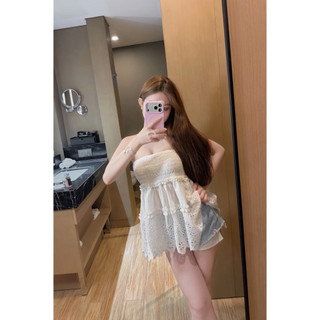 Sugar Bloom Với thiết kế dáng quây chun baby doll siêu thoải mái chất thô mềm mát style năng động trẻ trung