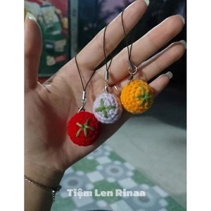 Móc Khóa Len Cà Chua Mini