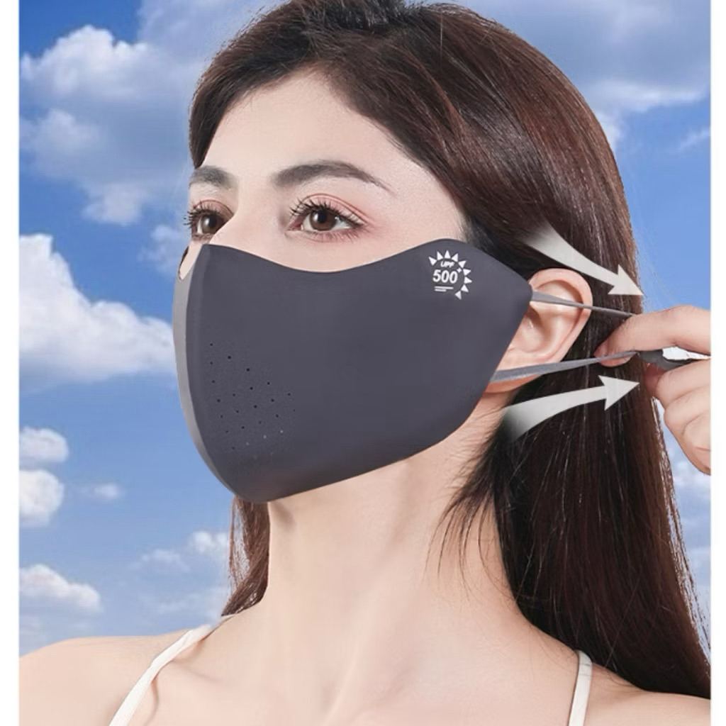 Khẩu trang su chống nắng,khẩu trang upf 500+ thông hơi